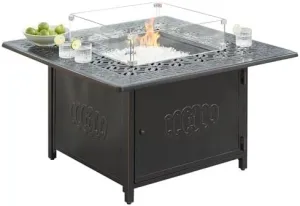 Oakland Living Ronin-FPT-AC 42 in. Aluminum Outdoor Square Propane Fire Table Antique Copper