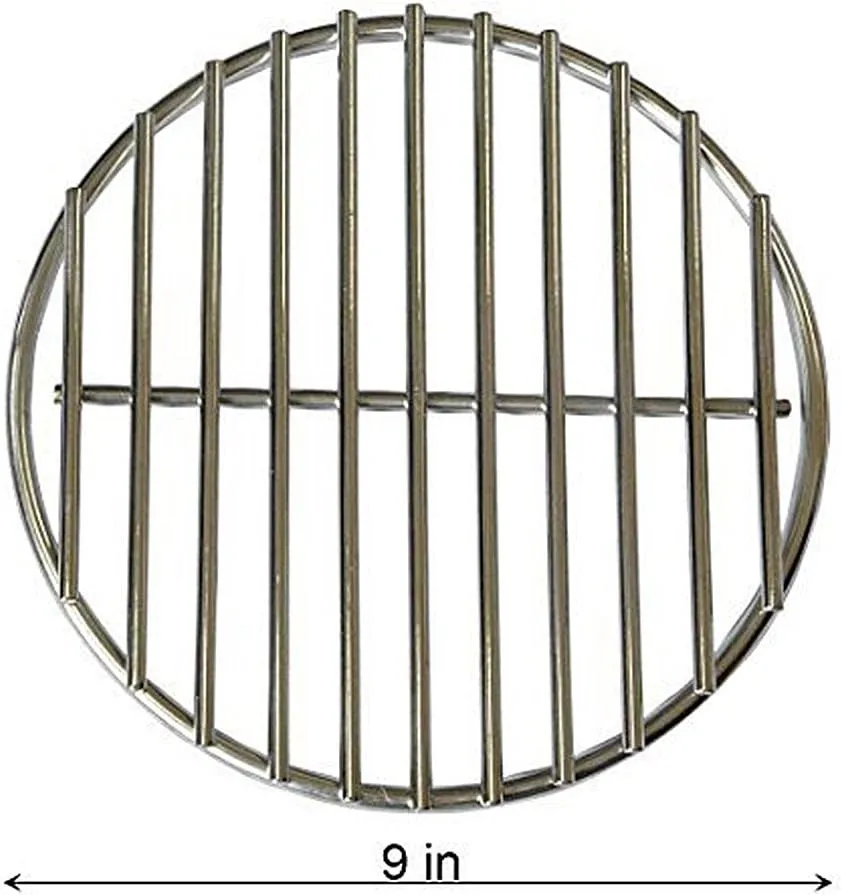 onlyfire Stainless Steel High Heat Charcoal Fire Grate Fits Large/MiniMax Big Green Egg Grill,9-Inch