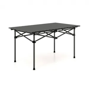 Outdoor Camping Aluminum Folding Table for 4-6 People, Easy to Carry