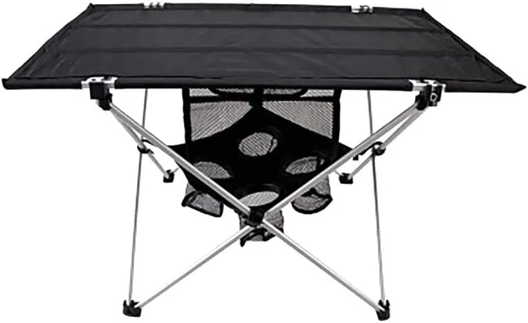Outdoor Camping Folding Table with Aluminium Alloy Table Light Folding Table Desk for Picnic Camping