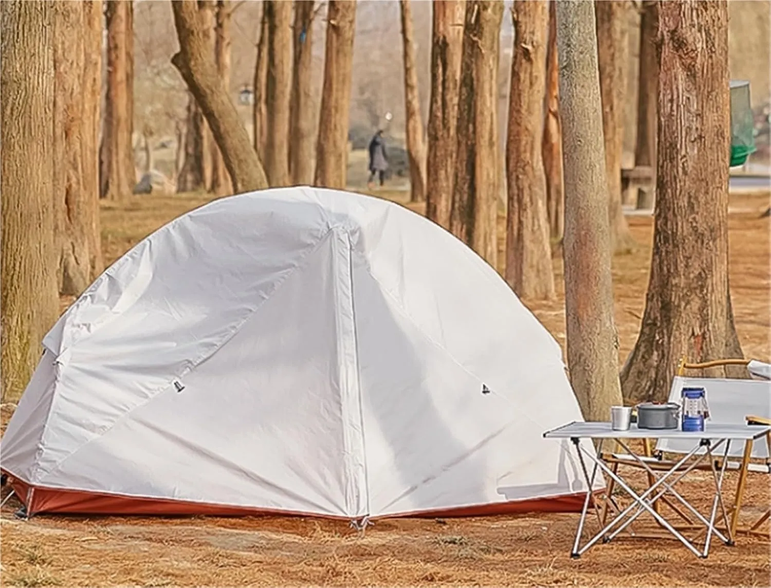 Outdoor Double-Layer Camping Tent Rainproof Snowproof Windproof Mountaineering Four Seasons Tent