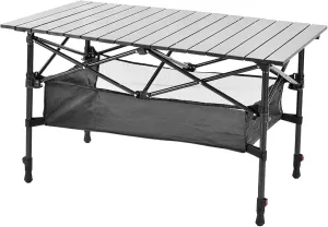 Outdoor Folding Lift Table Portable Foldable Adjustable Height Camping Lightweight Aluminum Two-Speed Adjustment Picnic BBQ Travel Beach Garden Party