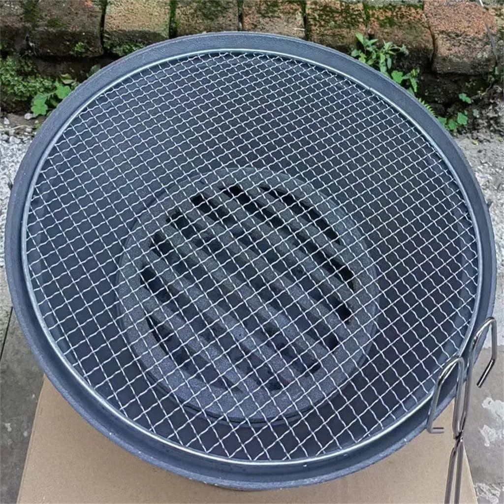 Outdoor Patio Home Portable Cast Iron Firepot BBQ Basin BBQ Grill Charcoal Broiler