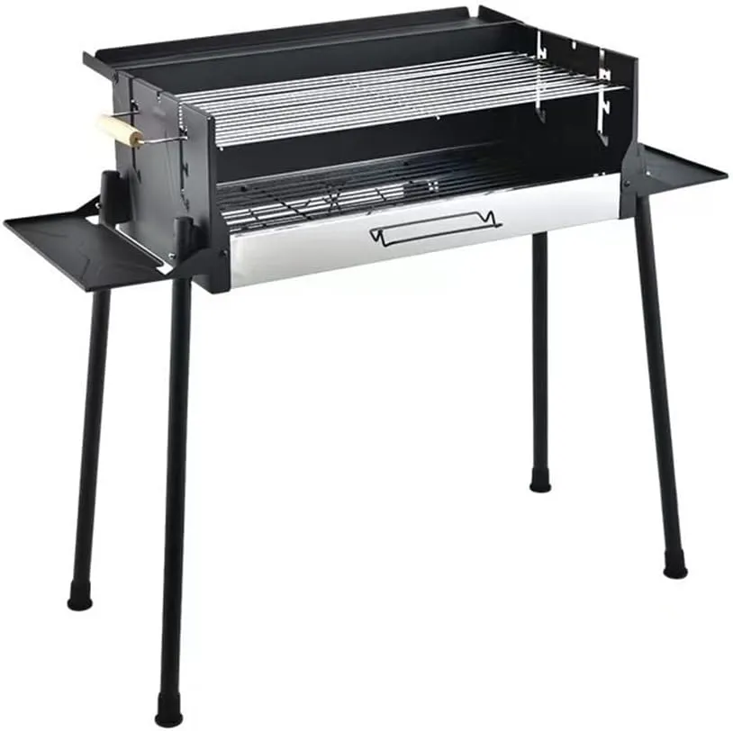 Outdoor Portable Barbecue Grill Home Charcoal Outdoor Folding Large Stainless Steel Grill Camping Folding
