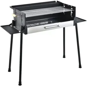 Outdoor Portable Barbecue Grill Home Charcoal Outdoor Folding Large Stainless Steel Grill Camping Folding