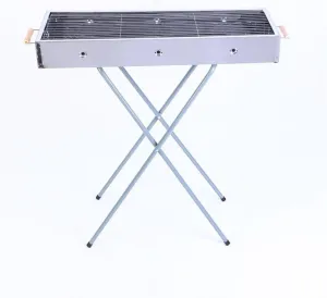 Outdoor Portable Stainless Steel Barbecue Stove Mini Barbecue Rack Folding Barbecue Mesh Rack