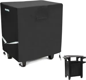 Outdoor Prep Table Cover-30" x 24" x 32" Heavy Duty Waterproof Grill Cover Compatible with Keter Small Table,Patio Kitchen Prep/Work Table, UV Resistant Outside BBQ Bar Cart Cooking Station Cover