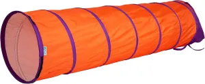 Pacific Play Tents 20509 Institutional Tunnel, 6' x 19" Diameter - Orange/Purple