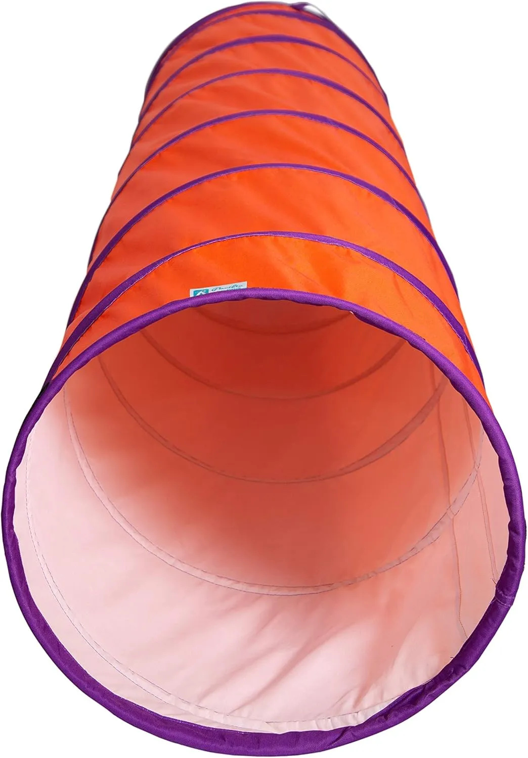 Pacific Play Tents 20509 Institutional Tunnel, 6' x 19" Diameter - Orange/Purple