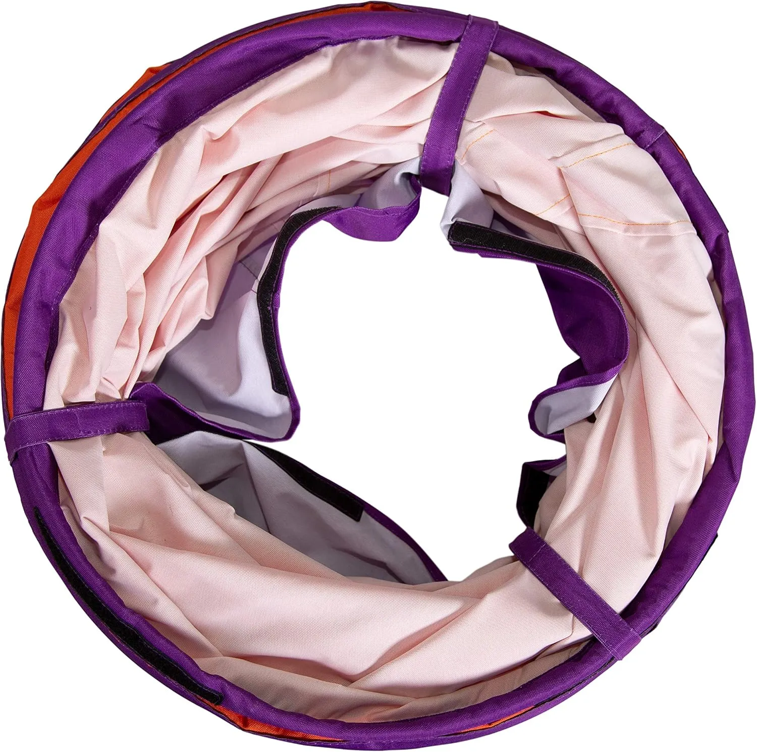 Pacific Play Tents 20509 Institutional Tunnel, 6' x 19" Diameter - Orange/Purple