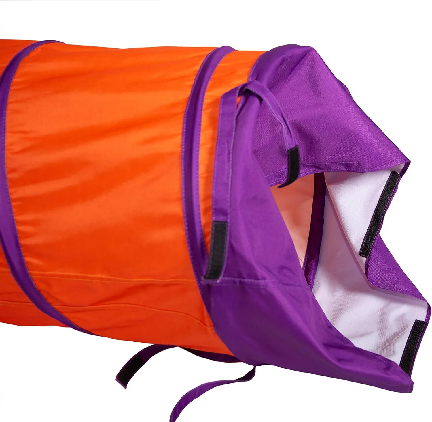 Pacific Play Tents 20509 Institutional Tunnel, 6' x 19" Diameter - Orange/Purple