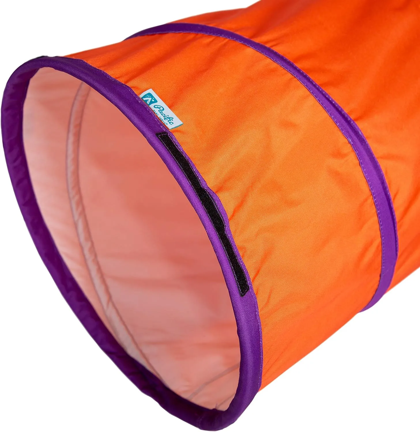 Pacific Play Tents 20509 Institutional Tunnel, 6' x 19" Diameter - Orange/Purple