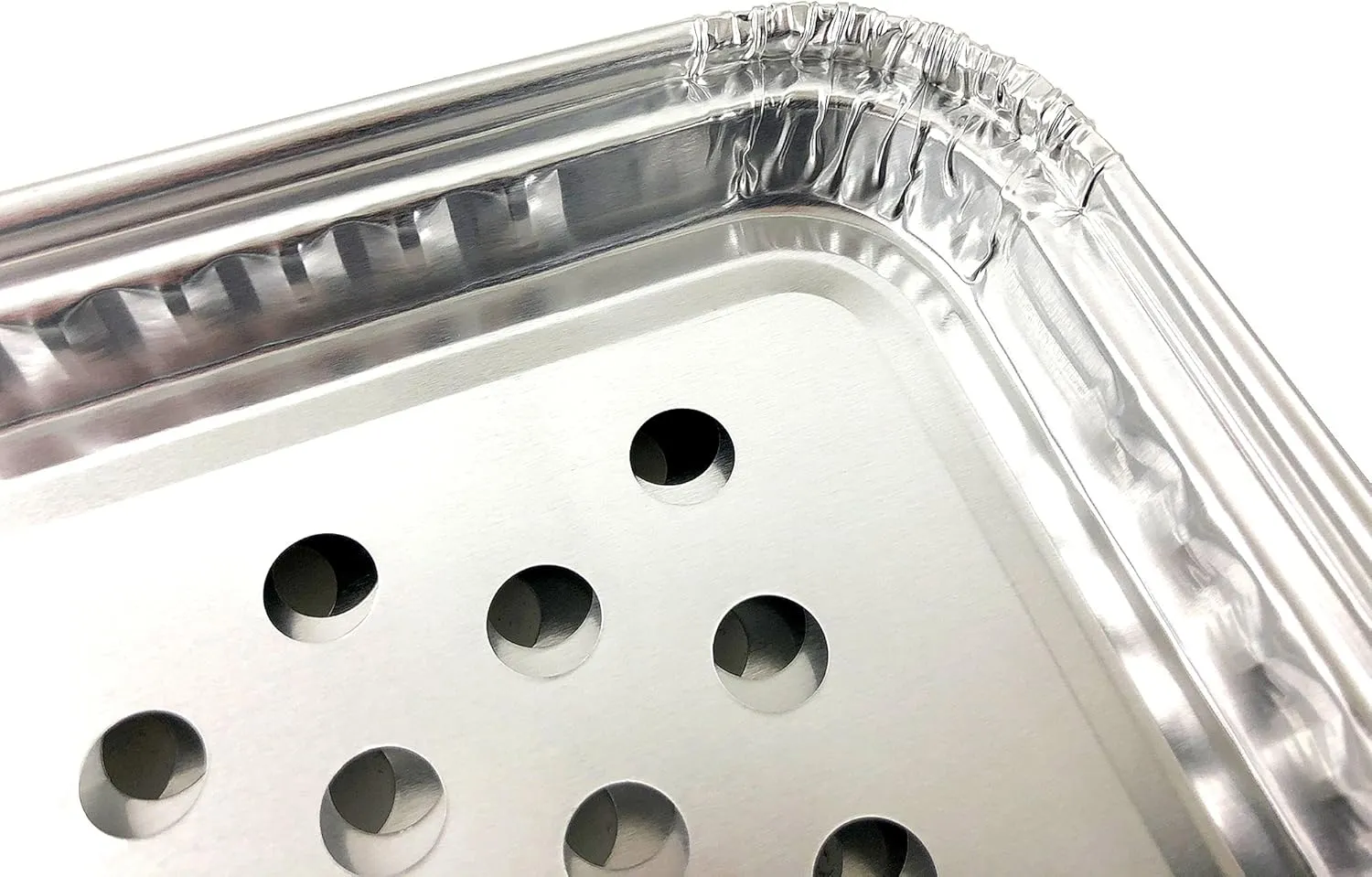 Pactogo 16" x 11" Aluminum Foil BBQ Gourmet Grill Topper Pan (Pack of 100)
