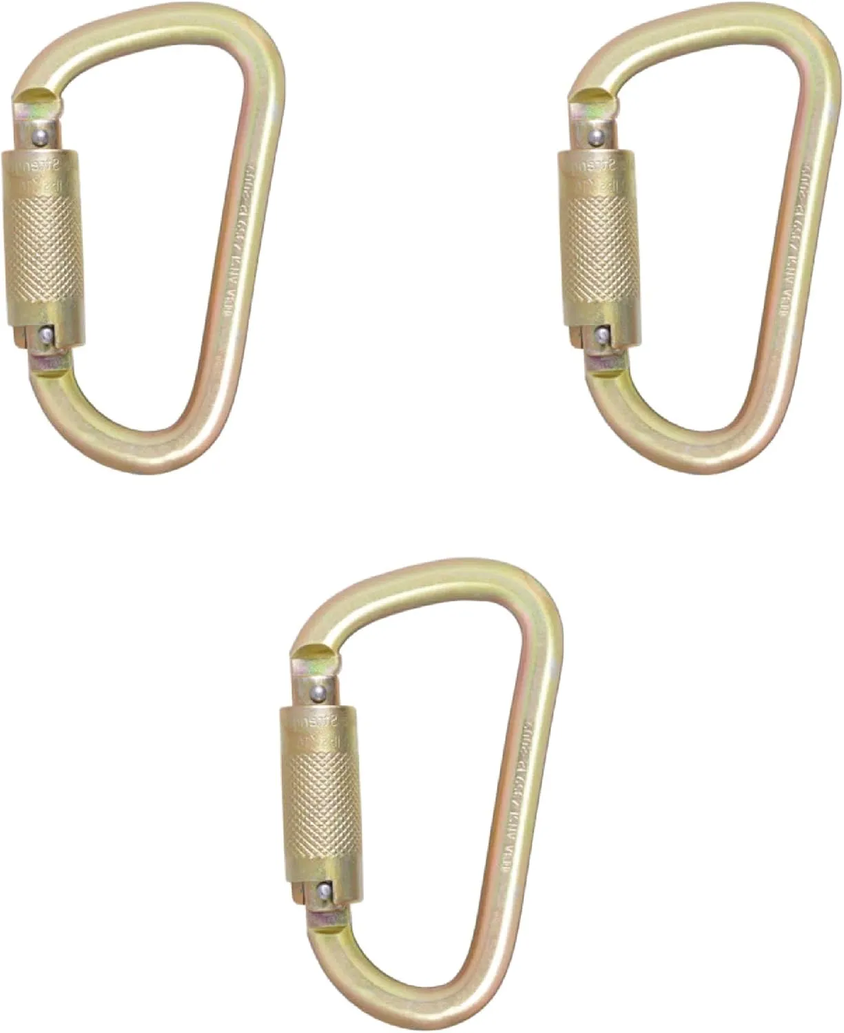 Palmer Safety Self Closing and Automatic Locking .84″ Hook Carabiner with Steel Twist Lock - Meets or exceeds ANSI Z359.12-2009