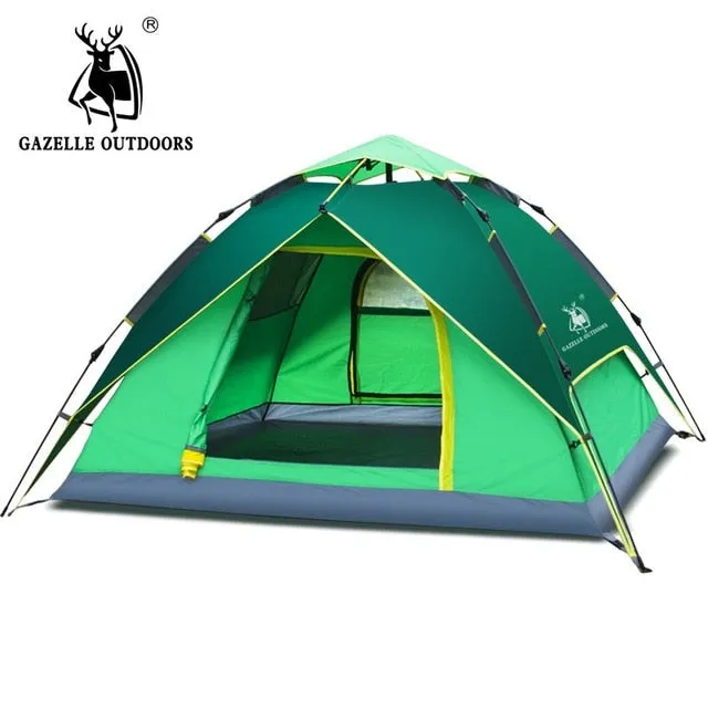 person Tent 3-4 Waterproof Layer Complete collection Hiking Windproof Hydraulic Camping Automatic Outdoor Tent Picnic Tents Tents Timely arrival Ultralight Double