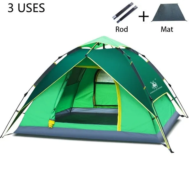 person Tent 3-4 Waterproof Layer Complete collection Hiking Windproof Hydraulic Camping Automatic Outdoor Tent Picnic Tents Tents Timely arrival Ultralight Double