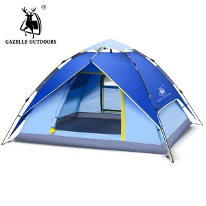 person Tent 3-4 Waterproof Layer Complete collection Hiking Windproof Hydraulic Camping Automatic Outdoor Tent Picnic Tents Tents Timely arrival Ultralight Double
