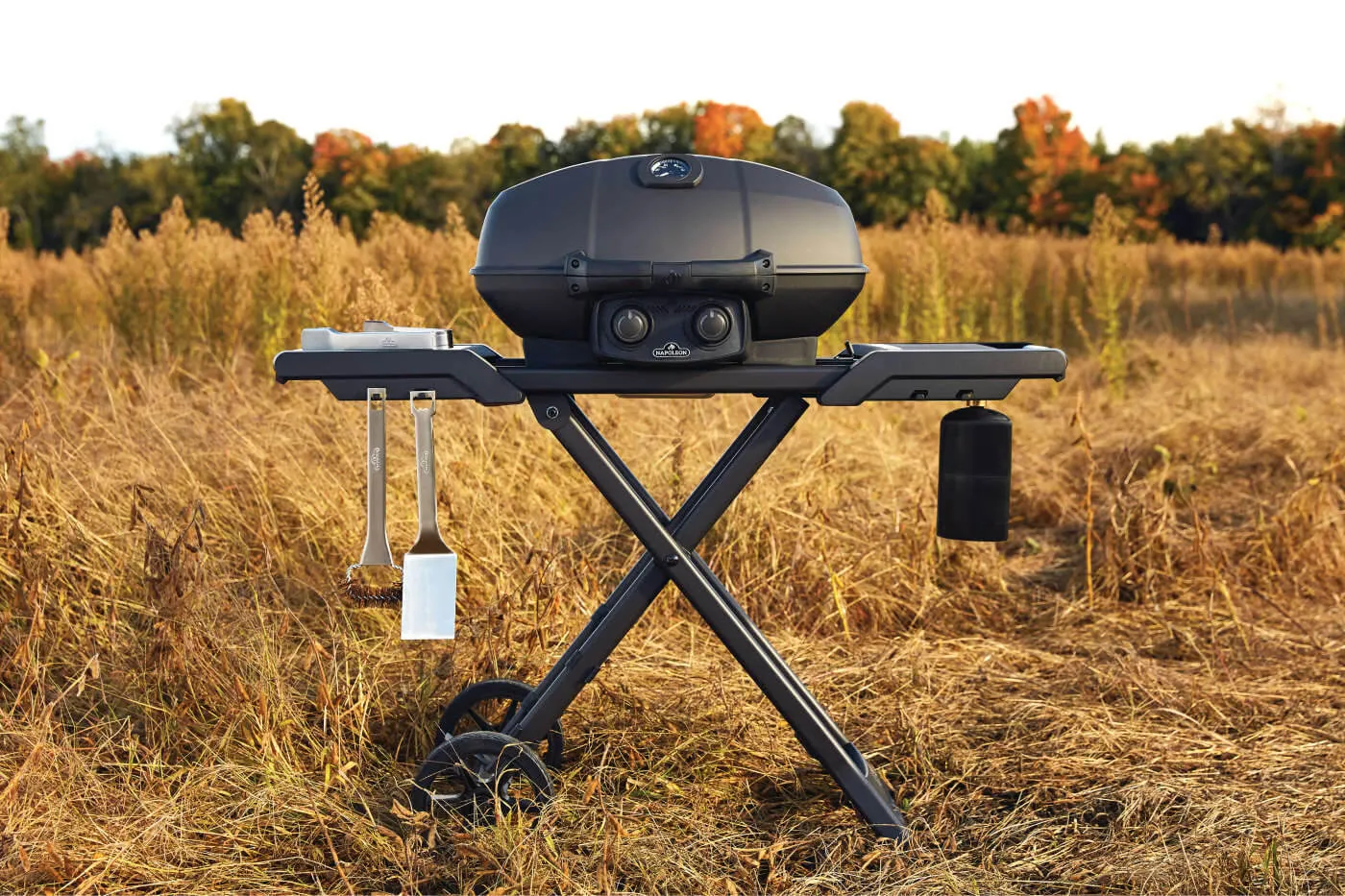 Phantom TravelQ® PRO 285 Portable Gas Grill with Scissor Cart By Napoleon