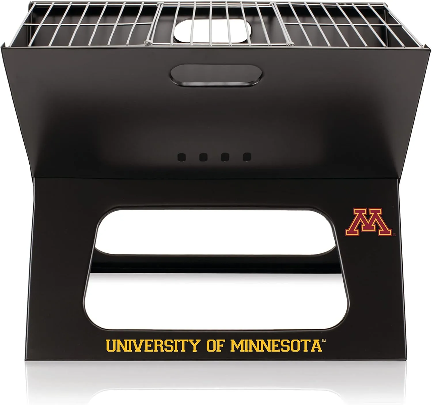 PICNIC TIME NCAA App State Mountaineers X-Grill Portable Grill - Camping Grill - Small Charcoal Grill for Tailgating