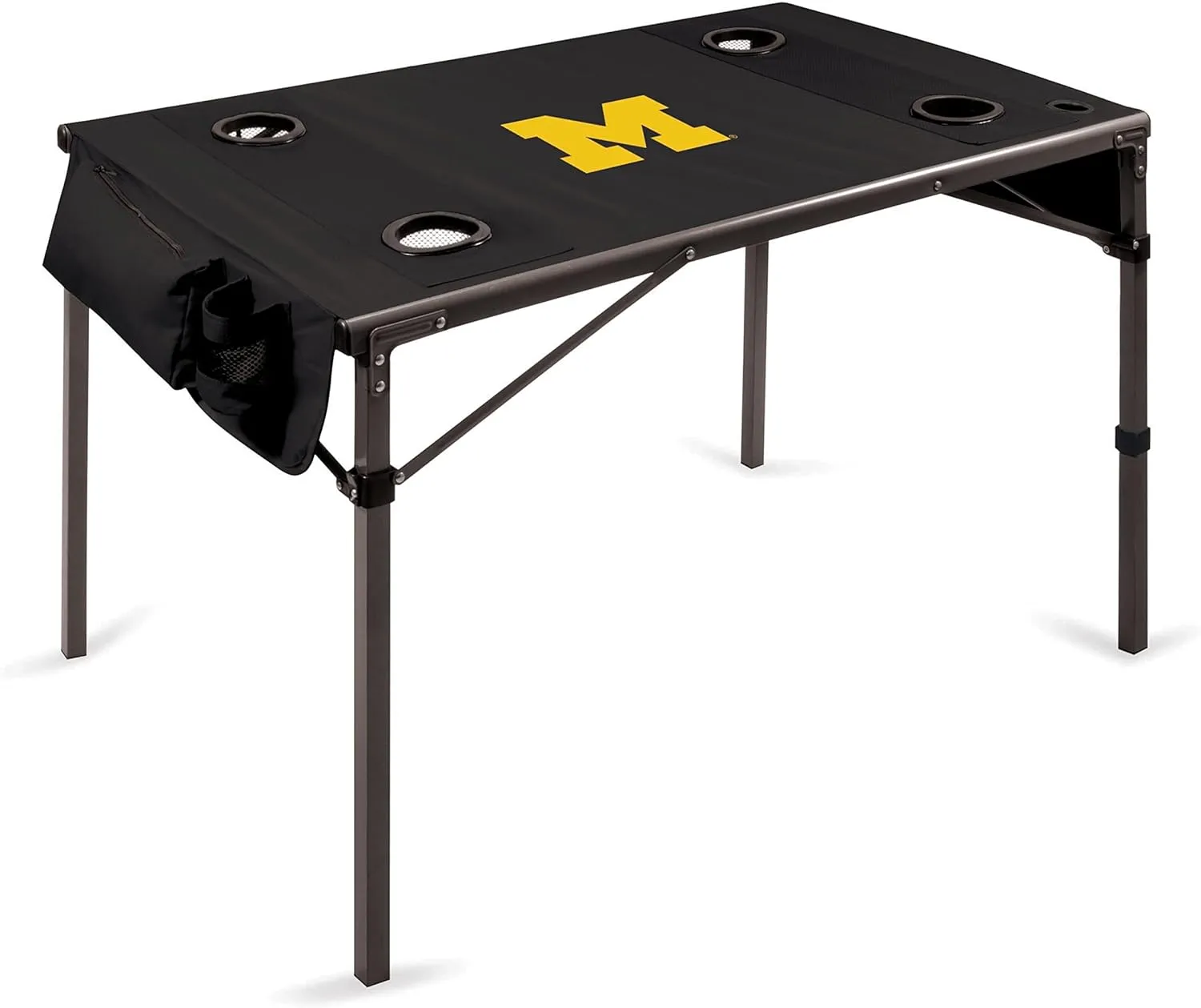 PICNIC TIME NCAA Unisex-Adult NCAA Travel Table Portable Folding Table, Camping Table, Outdoor Table with Carry Bag