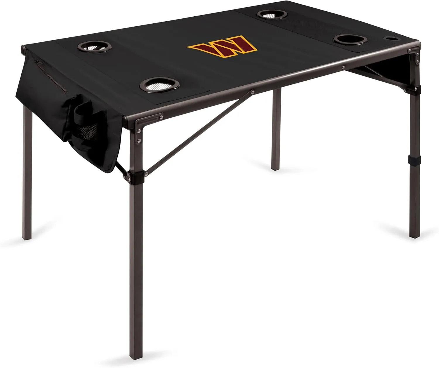 PICNIC TIME NFL LA Rams Travel Table Portable Folding Table, Camping Table, Outdoor Table with Carry Bag, (Black)