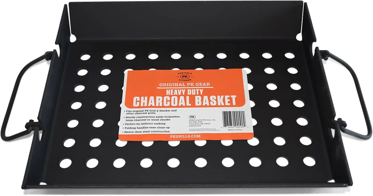 PK Grills Charcoal Basket Tray for Barbecue, BBQ Grill Accessories, Fits PK Original and other Charcoal Grills, PK99090