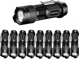 Pocketman Mini 3 Modes Cree Q5 7w 300lm LED Flashlight Torch 10 Pack