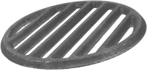POPETPOP Charcoal Grill Grate Round Iron BBQ Rack for Outdoor Fire Pit Cooking Durable Grilling Accessory for Gatherings Quick Heating Stable Design