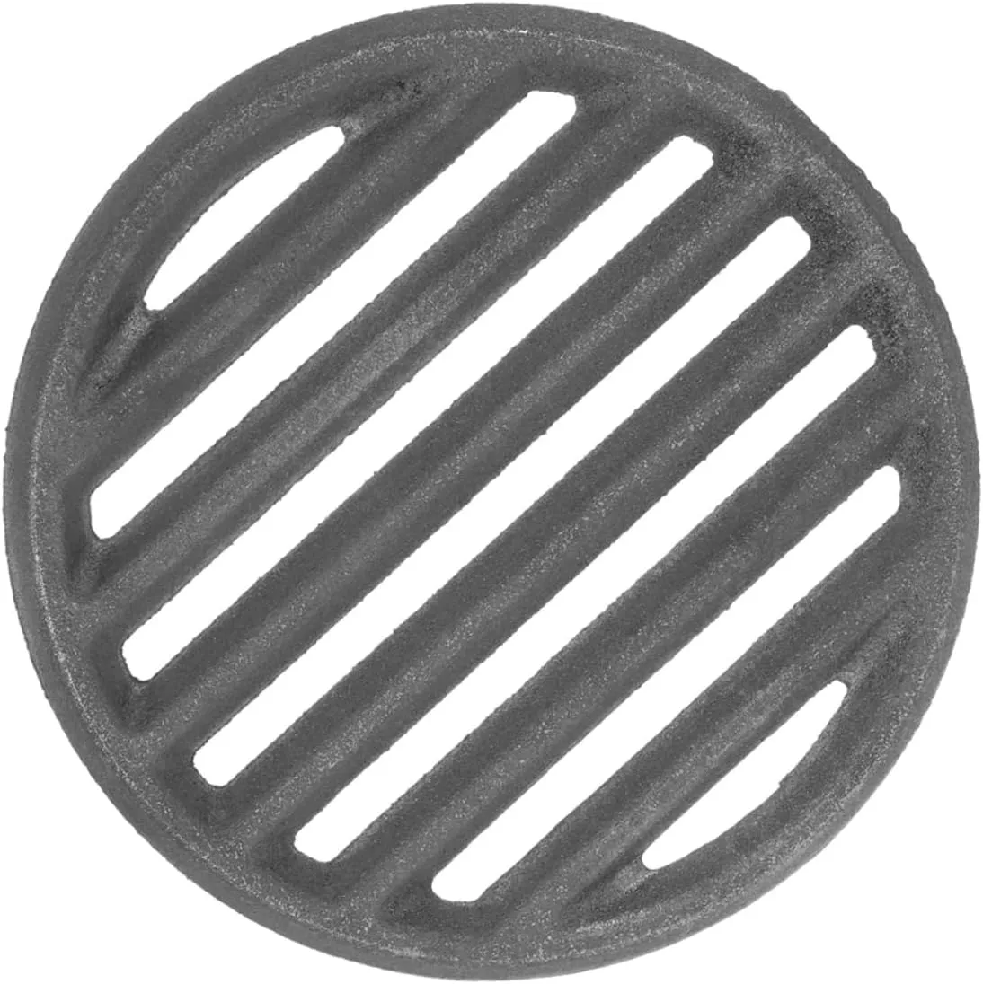 POPETPOP Charcoal Grill Rack Round Durable Iron Grate for Fire Pit BBQ for Outdoor Gatherings High Heat Efficient Cooking Accessory