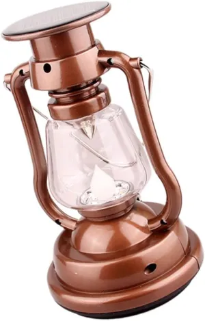 POPETPOP Vintage Style Solar Camping Light Portable Solar-Powered Lantern for Outdoor Lantern Camping Decorative Night Lamp