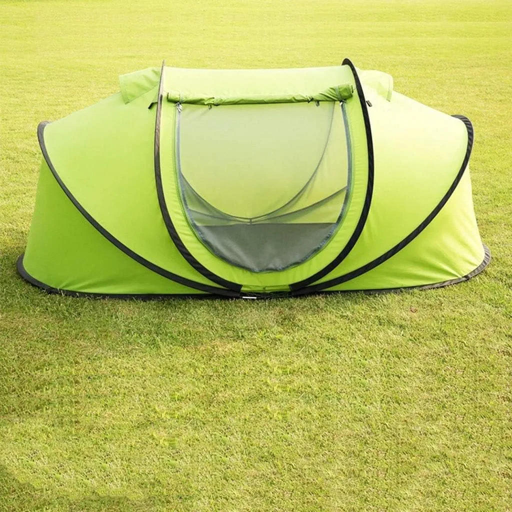 Popup Instant Camping Tent, (1-3 Person), NO Assembly Required, Easy Setup in Seconds,Outdoor Season Camping Tent,Green