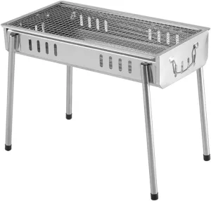 Portable Barbecue Grill Compact Stainless Steel Bbq Cooking Grid for Outdoor Camping Fishing