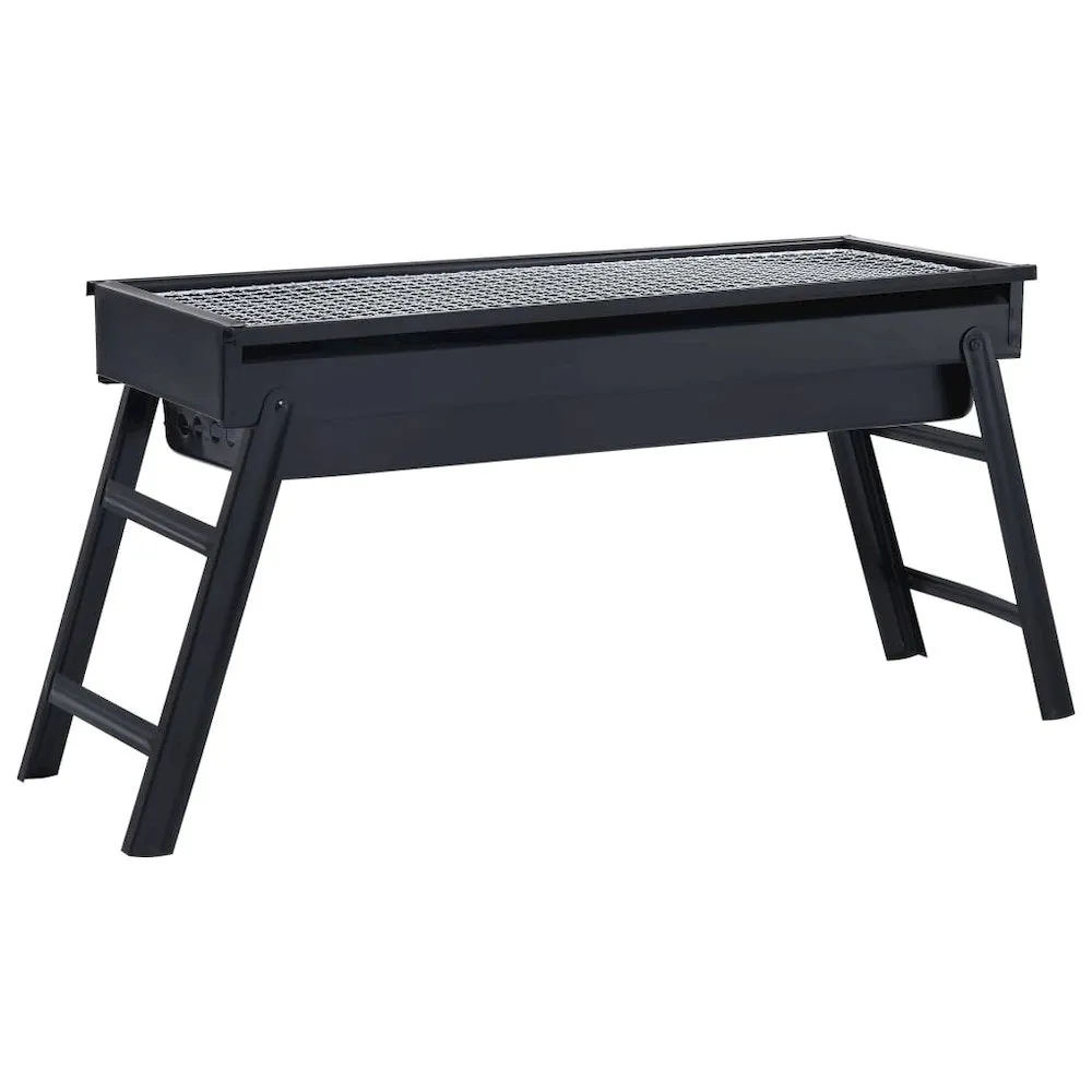 Portable Camping BBQ Grill Steel 23.6''x8.9''x13'' - vidaXL