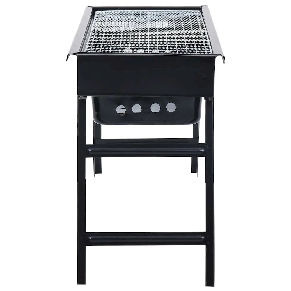 Portable Camping BBQ Grill Steel 23.6''x8.9''x13'' - vidaXL