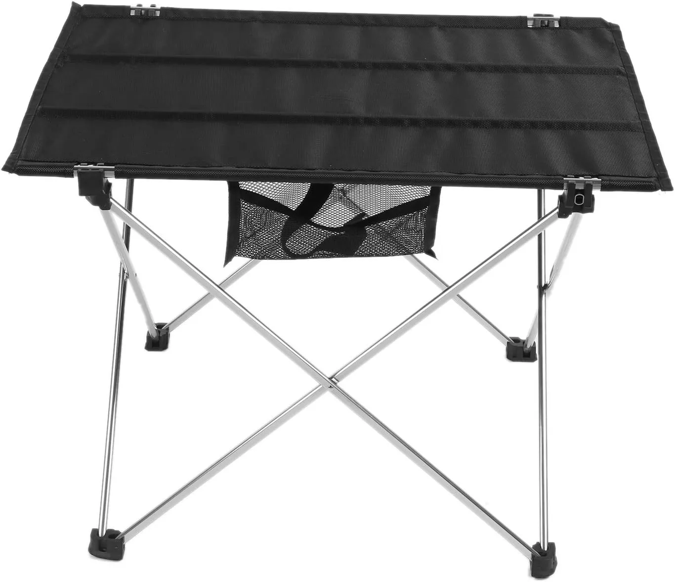 Portable Camping Table, Compact Portable Camping Side Table with Carrying Bag for Picnic Grill Trade (Small Silver Stand)