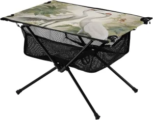 Portable Camping Table Crane Couple Outdoor Foldable Camp Tables for Outside, Camping, Hiking, Tailgating