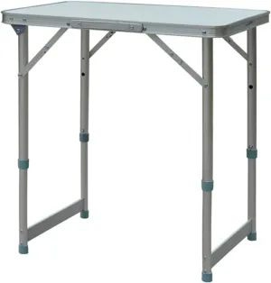 Portable Camping Table/Dining Table Folding Table Outdoor stall Small Table Foldable Portable Aluminum Alloy Camping Picnic Table Promotional Table Foldable Small Dining Table Silver