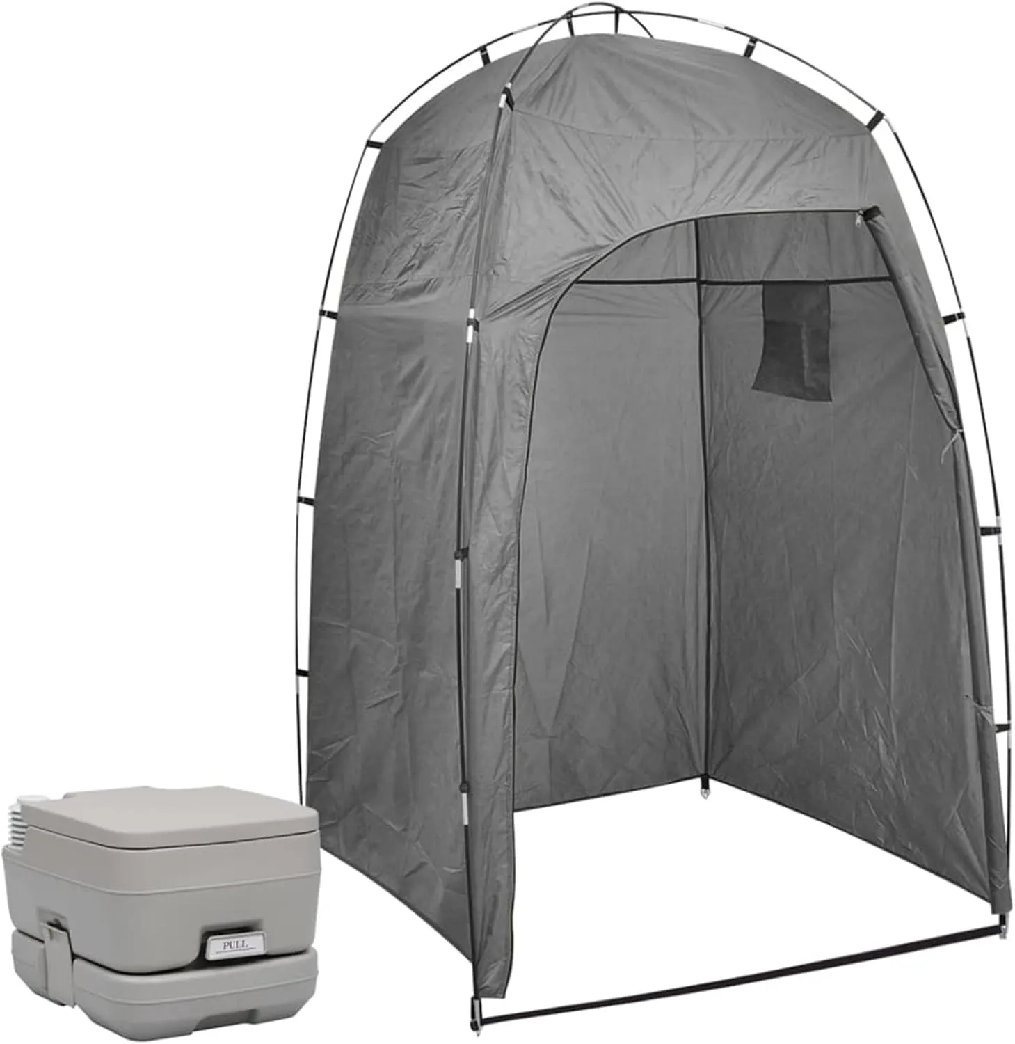 Portable Camping Toilet with Tent 10 10 L,Portable Toilet Potty Loo for Pool Party Camping Caravan Picnic & Festivals