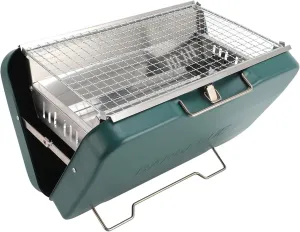 Portable Charcoal Grill, Camping Grills Mini Grill Foldable Table Top Grill Charcoal Mini BBQ Grill 410 Stainless Steel BBQ Suitcase for Camping, Picnics, Backyard Barbecues