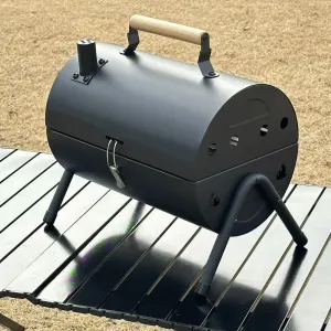 Portable Charcoal Grill for Easy Outdoor Cooking, for Camping and Backyard BBQs, Compact Design &