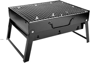 Portable Charcoal Grill, Stainless Steel Folding BBQ Grill for Outdoor Camping, Picnic, and Tabletop Use(Large)