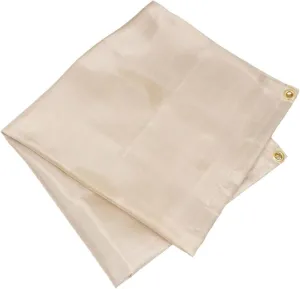 Portable Fireproof Mat 2-ply Emergency Fire Blanket for Camping BBQ Grill Outdoor 48x48 Inches Camping Blanket