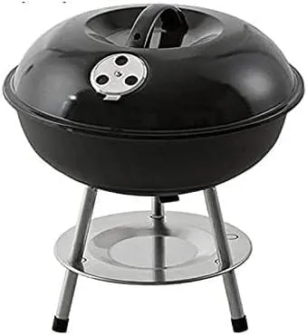 Portable Folding Charcoal BBQ Grill, 14-Inch Outdoor for 3-4 People, Ideal Camping, Picnics, and Family Parties