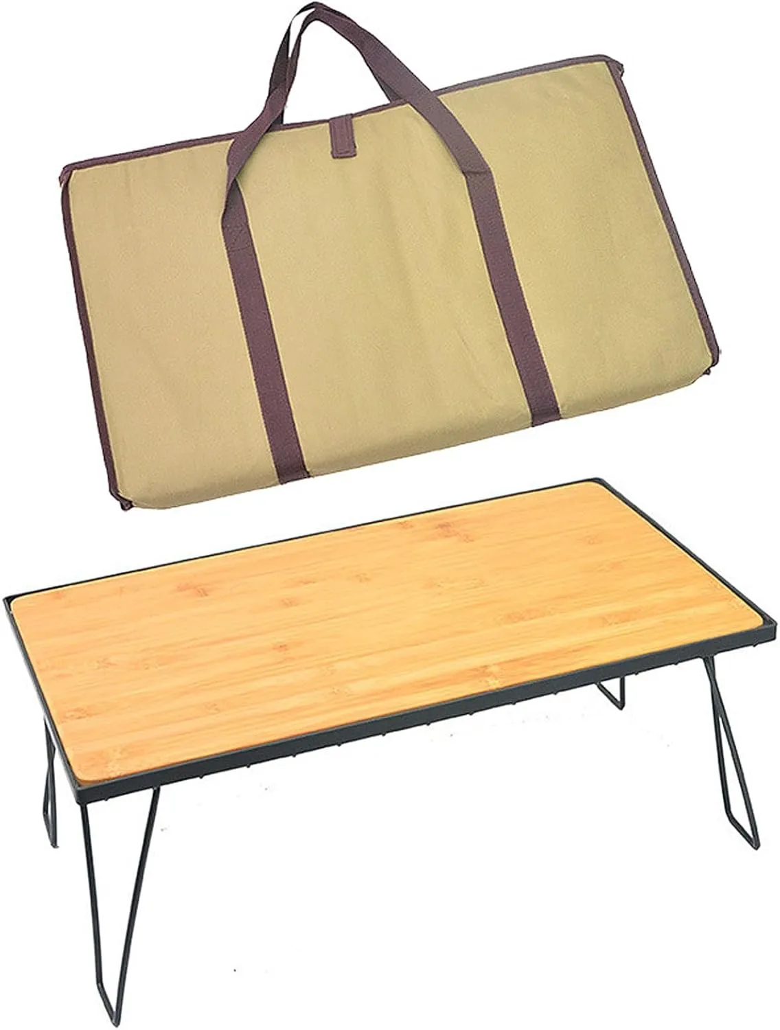 Portable Folding Grill Table Outdoor Camping with Mesh Tabletop Metal Grid Small Easy for Storage Patio Picnic BBQ Garden Dining-Single-Bag