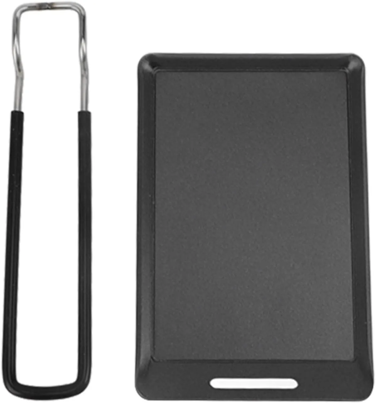 Portable Grill Pan with Handle Mini Square Fry Pan Multifunctional Camping Grill Pan for Outdoor Cooking Iron Material Non Stick Surface Quick Heating