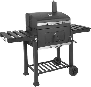 Portable Patio BBQ Grill Charcoal Barbecue Oven - Large Barbecue Fumigation Oven Stuffy BBQ Barbecue Portable BBQ Grill for Rack Villa Courtyard