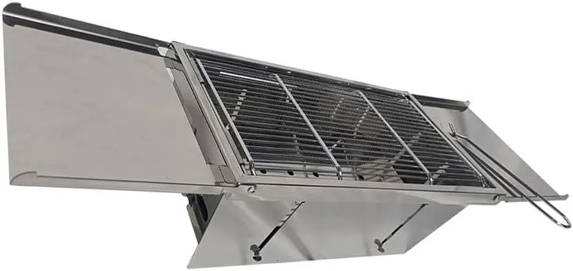 Portable Stainless Steel Barbecue Stove Outdoor Folding Barbecue Rack Outdoor Charcoal Barbecue Rack