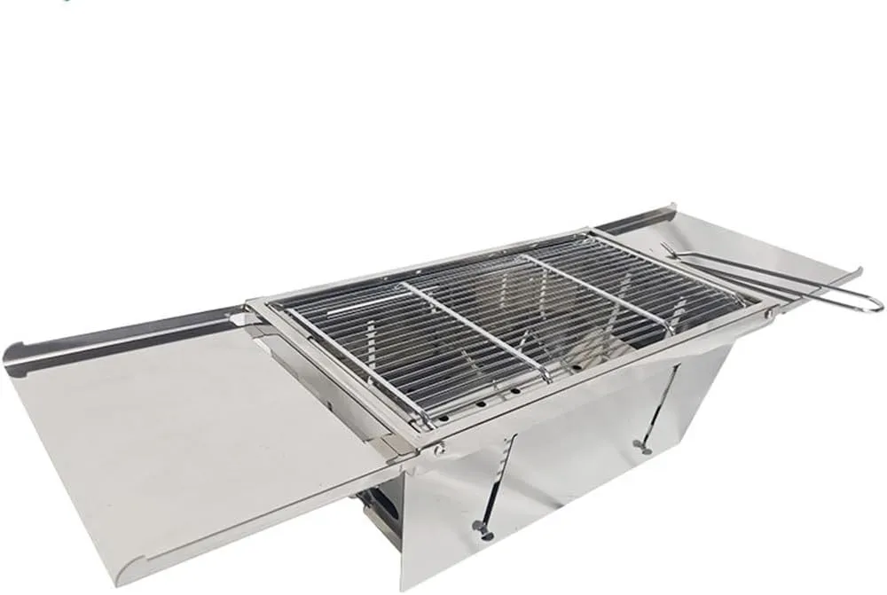 Portable Stainless Steel Barbecue Stove Outdoor Folding Barbecue Rack Outdoor Charcoal Barbecue Rack