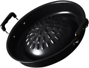 PRETYZOOM Korean Grill Pan Grilling Tray for Outdoor and Heat Resistant for Family Gatherings Restaurants and Camping Supplies