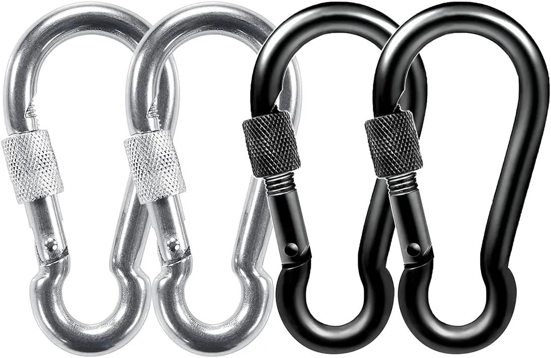 PROND Locking Carabiners, Heavy Duty Carabiner, 316 Stainless Steel Screw Lock Carabiner Hooks